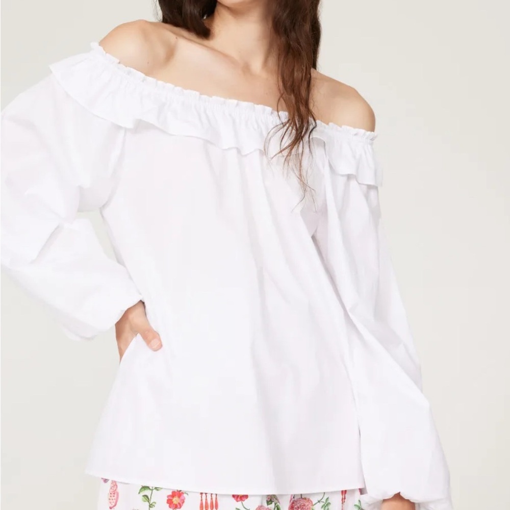 Hill House Home
Lena Top White Off-Shoulder Blouse